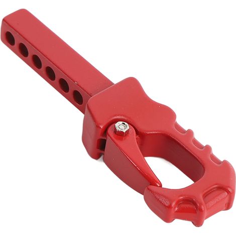 Crochet d'attelage pour remorque RC Easy Control, compatible avec les modèles 4101, 4102 et 4082 (échelle 1/10 et 1/8), rouge. (1/5)