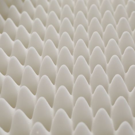 Matelas pliable en tissu alvéolé, certifié Oeko-Tex, ergonomique et respirant, durable, emballé sous vide, matelas polyvalent, fermeté H3, mousse 23D, blanc, 140x200 cm et 140x100 cm (1/5)