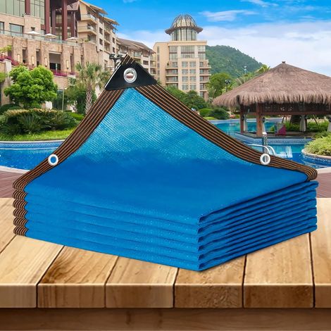 1 Voile d'ombrage,HDPE,toilette anti-UV 80-95%,œillets métalliques,bords renforcés,jardin terrasse camping,2x4m (1/5)