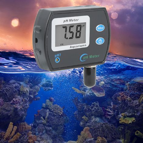 Digitales LCD-pH-Meter zur Wasserqualitätsprüfung in Aquarien und Schwimmbädern, EU-Stecker 220 V (1/5)