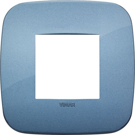 Placca Round 2M blu scatola rotonda Vimar Arkè 19672.86