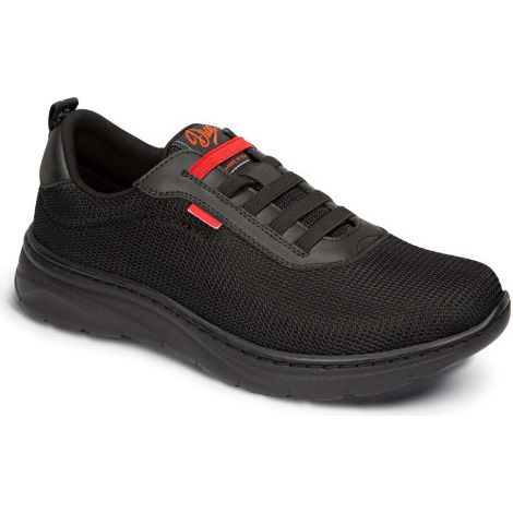 Zapatilla de trabajo con cierre de cordones elásticos ALICANTE 47 Negro (1/4)
