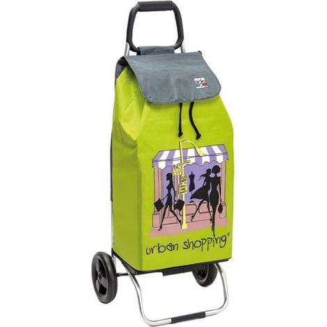 Poussette de marché 2 roues 55l vert - Sidebag - 8212-211