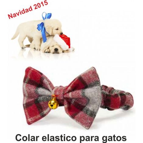 COLLAR ELASTICO MASCOTA Palomita Navidad
