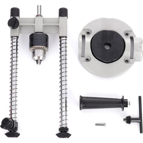 [JAMAIS UTILISÉ]Support de perceuse à angle réglable en alliage d'aluminium, compact et léger, pour un positionnement optimal. (1/3)