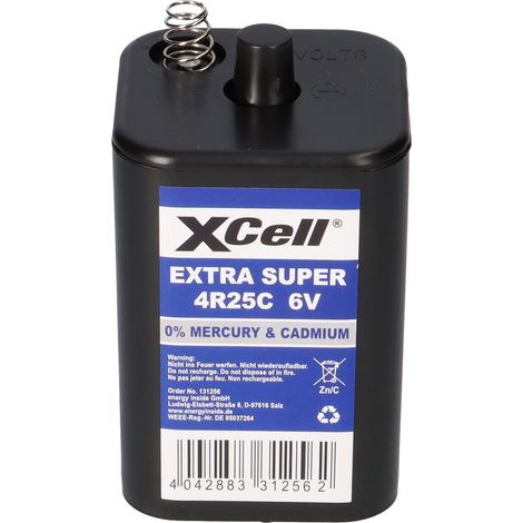 96x XCell 4R25 6V-Block Batterie SET - 6 Volt 9500 mAH