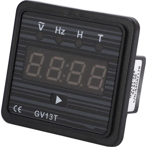Voltmètre Numérique AC avec Affichage LED Haute Précision - Mesure Tension, Fréquence et Temps pour Générateur 220VAC (1/5)