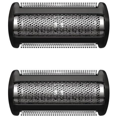 Lot de 2 lames de rechange Philips BG2000, compatible BG2000 BG2024 5025 TT2000, têtes de rasoir noires, pièces détachées pour tondeuse (1/5)
