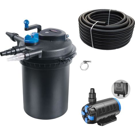 Druckteichfilter Set CPF 10000 regelbare Eco Pumpe 10m Schlauch Nr.23