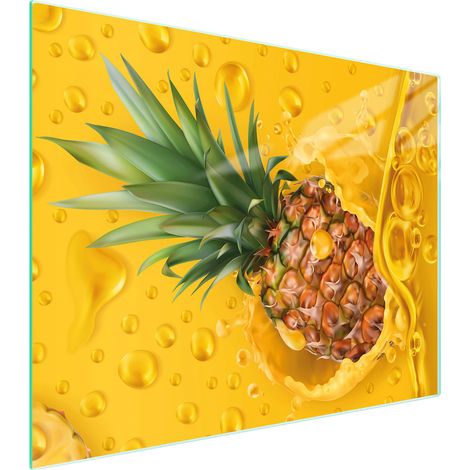 PLANCHE À DÉCOUPER EN VERRE 52x40 ANANAS (1/5)