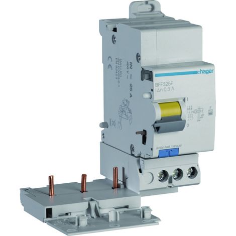 Bloc différentiel 3P 25A 300mA type F - HAGER BFF325F (1/5)