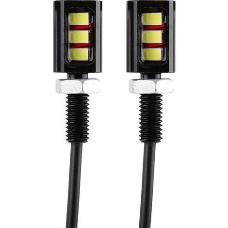 2x12V Universal-Kennzeichenbeleuchtung für Auto und Motorrad, weiße LED (1/5)