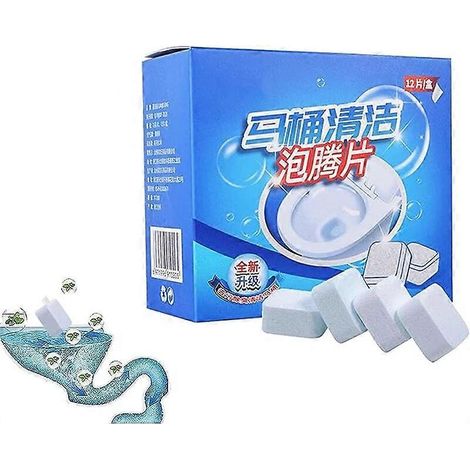 Comprimés nettoyants Flushbright, nettoyant pour toilettes Flushbright, action longue durée automatique (1/5)