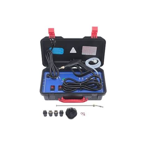 Nettoyeur à Vapeur Haute TempéRature Portable 3000w, Machine De Nettoyage à Haute Pression Pour SièGes De Voiture, 5 Types TêTes Brossepour, Nettoyeur à Vapeur Manuel Pour Cuisine Salle Bain Voiture (1/5)