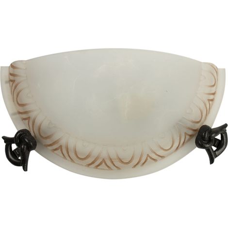 Plafoniera Candellux GIO E27 30cm bianco patina vetro (1/2)