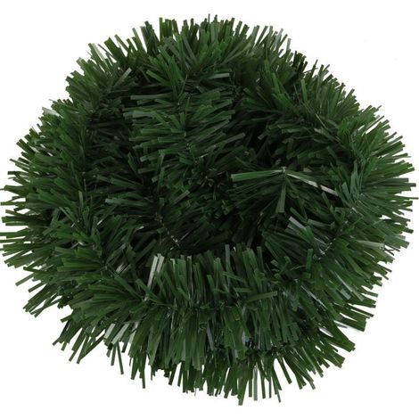 Weihnachtsbaumkette, grün, dick und dünn geschnitten, 2,8 m (1/2)