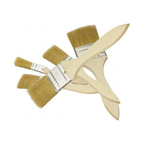 Set di Pennelli 5 Pennelli Piatti 20, 30 x 2, 40 e 50mm