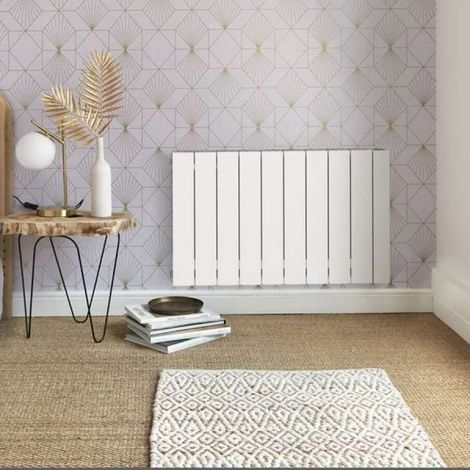 Acova – Radiateur à inertie 750W – Fluide ThermoActif en aluminium – Dimensions H 575 mm, L 477 mm – Connectable avec programmateur Heatzy (1/10)