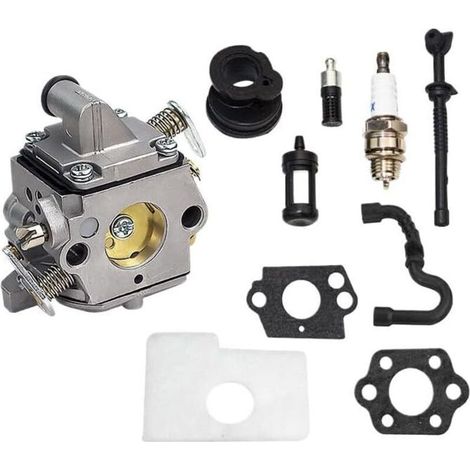 Filtre à air de carburateur 1130-120-0603 Zaammaa C1Q-S57B pour tronçonneuses Sttiihhll 017 018 MS170 MS180 (1/4)