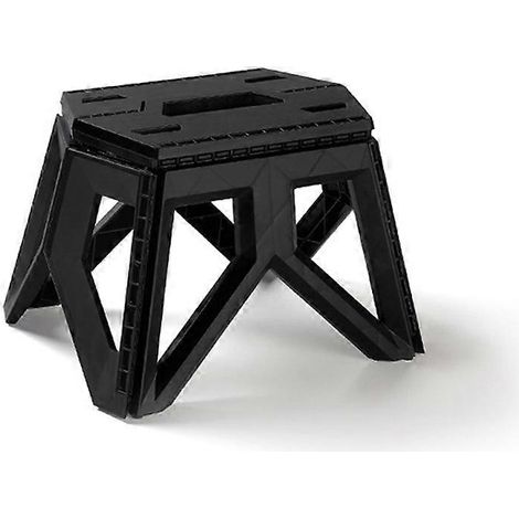 Tabouret pliant portable d'extérieur, tabouret carré, tabouret de camping pour la pêche, petit tabouret Maza, tabouret carré pliable à déploiement rapide