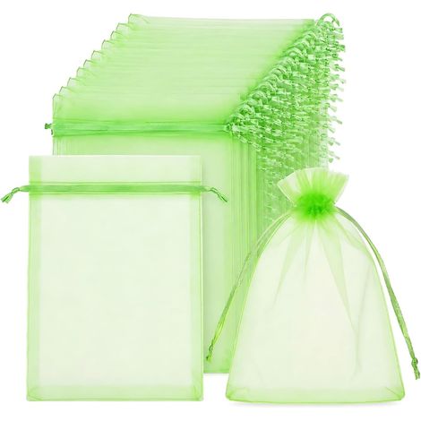 (50 Sacs) de Protection Fruits 15 x 20 cm,Filets Anti-Insectes à Cordon Protège raisins,fruits et légumes des insectes avec une maille fine (1/5)