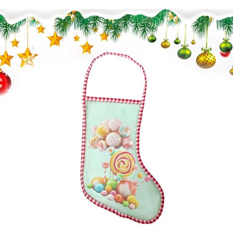 Suspensions décoratives de Bas de Noël Sac en Bons Sacs De Noël Style Bas Hiver Pour Fêtes Festives, Activités Festives, Rassemblements Intérieurs, Réunions À La Maison (1/5)