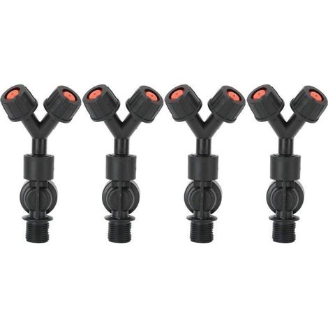 4pcs anti - gouttes double tête de pulvérisation, accessoires pour pulvérisateur électrique agricole à dos de calibre,de (1/4)