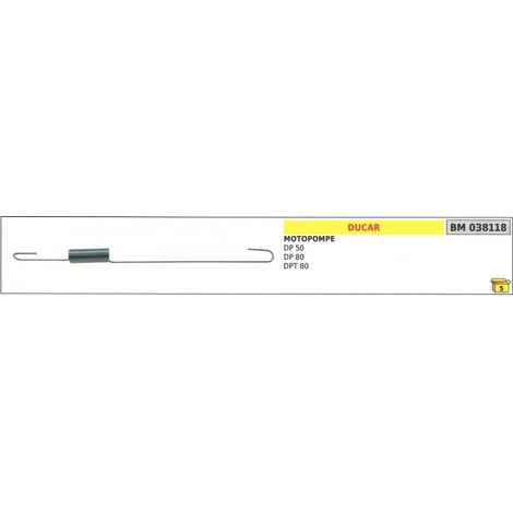 Molla regolatore giri DUCAR per motopompa DP 50 80 DPT 80 038118