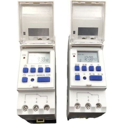 LCD Minuterie Programmateur horaire électrique hebdomadaire Numérique Timer Interrupteur 15A(220V) (1/4)