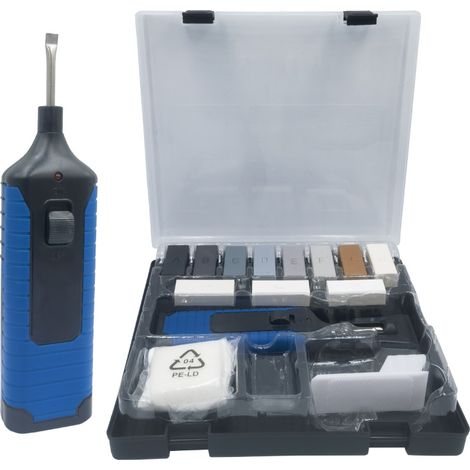 Kit d'outils de réparation pour sols en PVC, LVT et WPC (avec interrupteur traversant) (1/5)