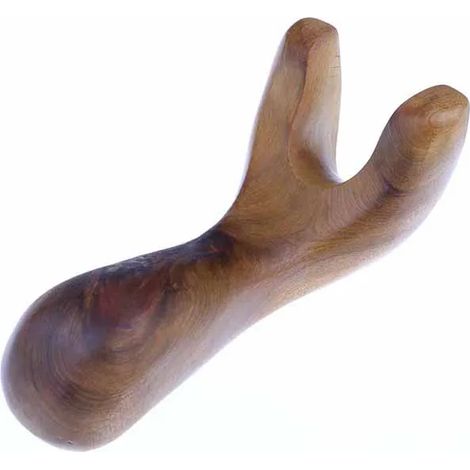 Appareil de massage triangulaire en bois et résine parfumée pour la relaxation du corps et de la nuque, favorisant la circulation sanguine et le bien-être (Gua Sha) 00721-AquaForge