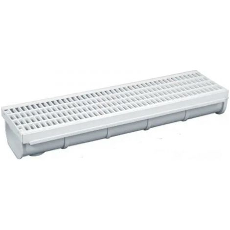 CANALETTA DI SCOLO IN ABS CON GRIGLIA COMPONIBILE - TUTTE LE MISURE Canaletta C/Griglia 20x50xH17 cm