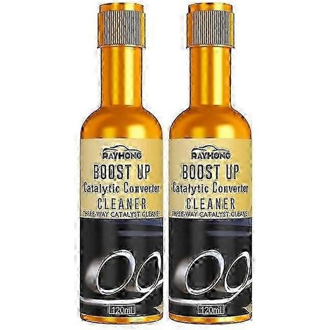 Lot de 2 nettoyants pour convertisseur catalytique, liquide de nettoyage multifonctionnel pour catalyseurs de moteurs essence, diesel et hybrides (1/4)