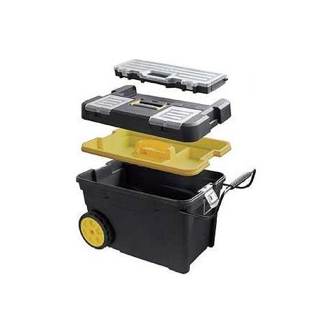 Modeco Expert Cubo para herramientas robusto con ruedas
