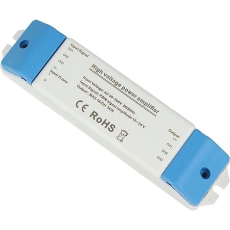 Amplificatore Led RGB e Mono Colore 220V 3X2A Per Striscia Led Alta Tensione Compatibile Con Centralina 12V 24V