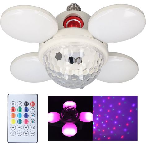 Plafonnier LED Bluetooth 48W 85-265V E27 avec télécommande RGBW et musique pour décoration de fête (1/5)