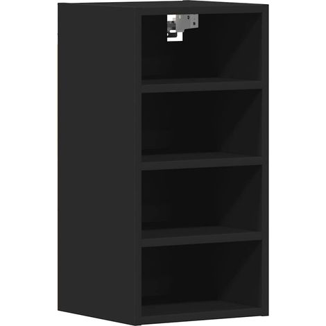 Mobile Pensile “Riga” Nero 30x29,5x60 cm in Legno Multistrato vidaXL