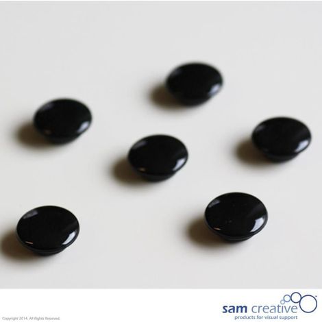 Lot d'aimants Memo 30mm noir