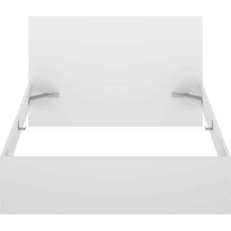 DEKIT LAGO - CAMA PARA DORMITORIO 135/140X190 CON DOS MESITAS DE 2 CAJONES - BLANCO - 100 x 246 x 195 (1/5)