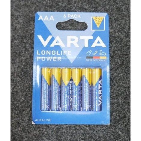 Blister de 6 piles alcaline AAA (LR03) Long-life Power VARTA