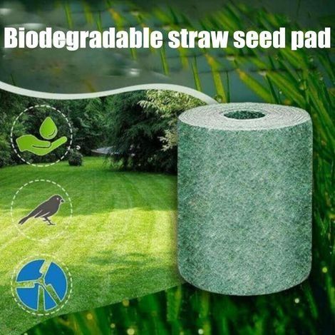 Tapis d'herbe biodégradable de bon augure, tapis d'herbe verte pour pique-nique, tapis de germination de plantes pour la culture de graines d'herbe pour la cour (1/5)