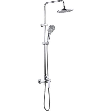Chrom-Einhand-Badezimmerbar mit runder Brause
