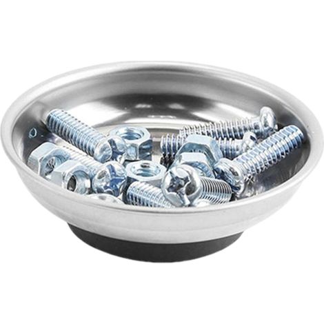Bandeja magnética para tornillos  Soporte para piezas, bandeja magnética plana de acero inoxidable para tornillos - Bandeja magnética portátil para tornillos (1/5)