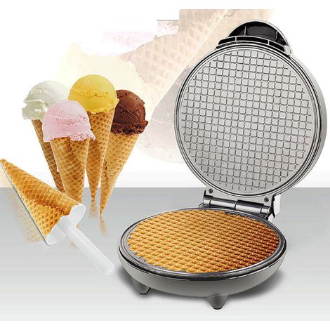 Machine a cone de creme glacee avec rouleau de mise en forme et presse a bol Petit-dejeuner Omelette Appareil de cuisine amusant pour les fetes de vacances et les cadeaux (1/5)