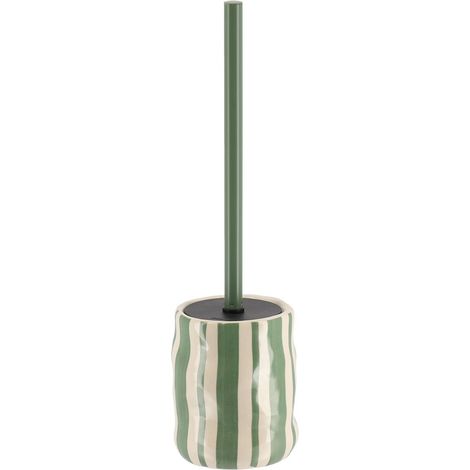 Brosse wc en gres raye - vert sauge - Tendance (1/3)