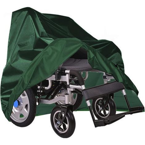 (100x75x100cm) Green wheelchair cover, sun-resistant, waterproof, dustproof, stain-resistant and snow-resistant. (1/5)