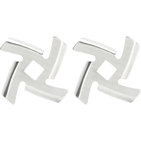 Enowelir 2 pièces lame de hachoir à viande 304 plaque de broyage en acier inoxydable accessoire de broyeur de nourriture pour broyeur de type 5 / B, outil de cuisson de cuisine (B Type Meat Grinder) (1/4)