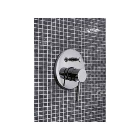 Mitigeur douche mural encastrable SEINA laiton chromé avec commutateur (1/5)