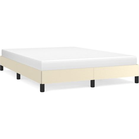Lit double,Lit adulte,Cadre de lit sans matelas crème 140x190 cm similicuir CFW6482612 (1/5)