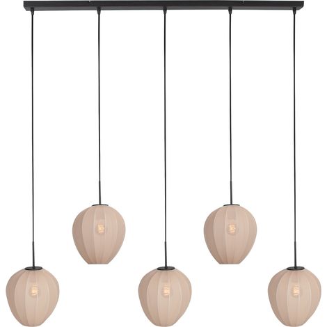 Mexlite - hängeleuchte - HaloSwap - beige - leinen - große